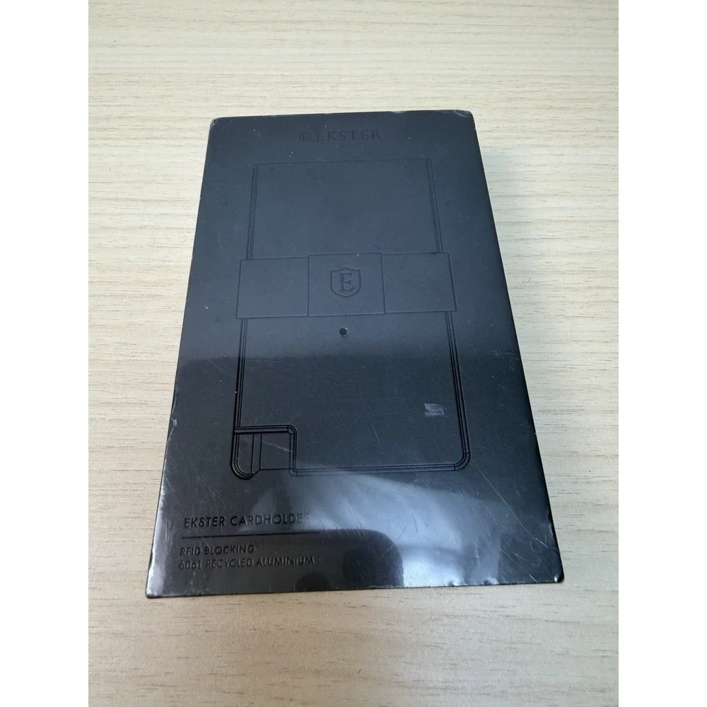 EKSTER EK4-ALU-GRY CARDHOLDER 2-GREY STEEL RFID BLOCKING Sealed